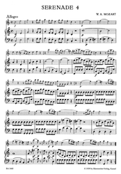 Mozart Wolfgang Amadeus Serenaden KV 439b (Wiener Sonatinen) Heft 4: Serenade Nr. 4