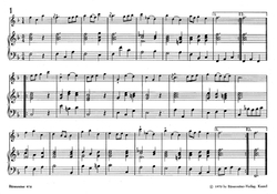 Telemann, Georg Philipp Ausgewählte Menuette für Altblockflöte (Violine, Querflöte, Viola da gamba) und Basso continuo TWV 34