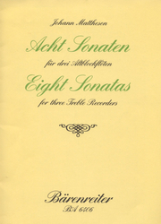 Mattheson Johann  Acht Sonaten aus op. 1 (Nr. 3-10)