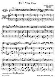 Marcello Benedetto Sonaten für Altblockflöte (Querflöte, Violine) und B. c., Heft I