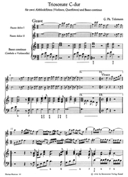 Telemann Georg Philipp Triosonate C-Dur