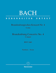 Bach, Johann Sebastian Brandenburgisches Konzert Nr. 4 G-Dur BWV 1049