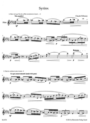 Debussy Claude Syrinx pour flûte seule