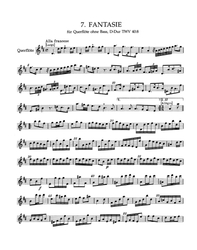 Telemann Georg Philipp  Zwölf Fantasien für Querflöte ohne Bass TWV 40:1-13