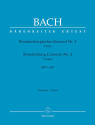 Bach J. Sebastian Brandenburgisches Konzert Nr. 2 F-Dur BWV 1047