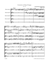 Boismortier Joseph Bodin de Sechs Konzerte für 5 Flöten op. 15 Heft 2
