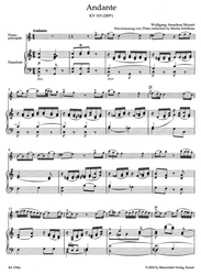 Mozart Wolfgang Amadeus Andante für Flöte und Orchester C-Dur KV 315 (285e)