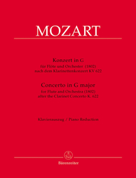 Mozart Wolfgang Amadeus Konzert für Flöte und Orchester G-Dur
