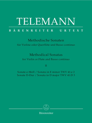 Telemann Georg Philipp  12 Methodische Sonaten für Violine oder Flöte und Basso continuo