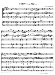 Telemann Georg Philipp  12 Methodische Sonaten für Violine oder Flöte und Basso continuo
