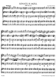 Telemann Georg Philipp  12 Methodische Sonaten für Flöte oder Violine und Basso continuo