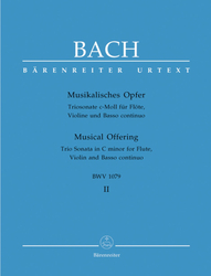 Bach Johann Sebastian Musikalisches Opfer, Heft 2 c-Moll BWV 1079