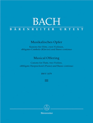 Bach Johann Sebastian Musikalisches Opfer, Heft 3 BWV 1079