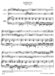 Bach Johann Sebastian Triosonate für Flöte, Violine (oder zwei Flöten) und Basso continuo G-Dur BWV 1038