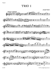Haydn Joseph Die Londoner Trios für zwei Flöten und Violoncello Hob. IV: 1-4