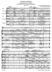 Haydn, Joseph / Salomon, Johann Peter Symphony Quintetto G-Dur Hob.I:94