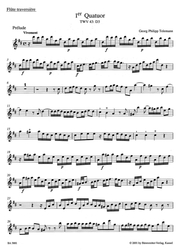 Telemann Georg Philipp Nouveaux Quatuors en Six Suites, Band I "Pariser Quartette"