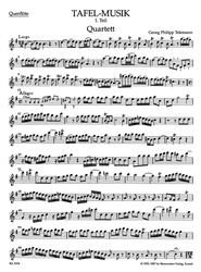 Telemann Georg Philipp Quartett für Flöte, Oboe, Violine, Violoncello und Basso continuo G-Dur TWV 43:G2