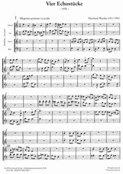 Werdin Eberhard  Vier Echostücke (1978)