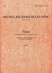 Delalande Michel-Richard  Tänze, Heft I