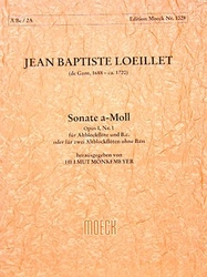 Loeillet Jean Baptiste (de Gant)  Sonate a-Moll, op1, Nr.1
