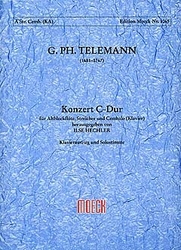 Telemann Georg Philipp  Concerto C-Dur für Altblockflöte, Streichorchester und B.c. (TWV 51:C1)