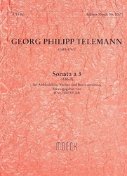 Telemann Georg Philipp  Sonata a 3, d-Moll, (TWV 42:d10)