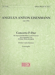 Eisenmann Angelus Anton  Concerto F-Dur