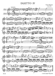 Stamitz Carl Sechs Duette für zwei Flöten oder Violinen. Heft 2 op. 27