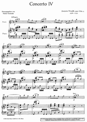 Antonio Vivaldi Concerto Nr. 4 G-Dur