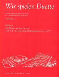 Wir spielen Duette, Heft 4, Reihe A