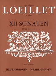 Jean-Baptiste Loeillet de Gant 12 Sonaten, Heft 1 op. 1 Nr. 1-3