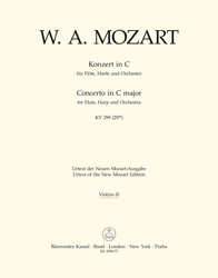 Mozart, Wolfgang Amadeus Konzert für Flöte, Harfe und Orchester C-Dur KV 299 (297c)