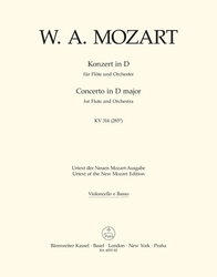 Mozart, Wolfgang Amadeus Konzert für Flöte und Orchester D-Dur KV 314 (285d)