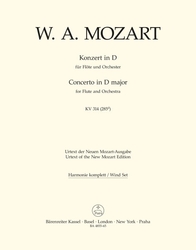 Mozart, Wolfgang Amadeus Konzert für Flöte und Orchester D-Dur KV 314 (285d)