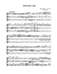 Mattheson Johann  Acht Sonaten aus op. 1 (Nr. 3-10)