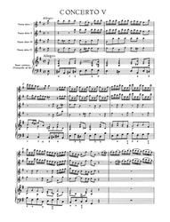 Schickhardt J. Christian Sechs Konzerte für 4 Altblockflöten und Basso continuo Heft 2