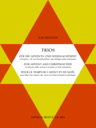 Hechler Ilse (Hg.)  Trios für die Advents- und Weihnachtszeit