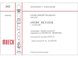 Telemann Georg Philipp  Ouverture F-Dur, "à la Pastorelle"