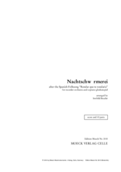 Beutler Irmhild (Arr.)  Nachtschwärmerei, nach dem spanischen Volkslied „Rondar que te rondaria“