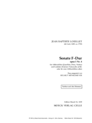 Loeillet Jean Baptiste (de Gant)  Sonate F-Dur, op1, Nr.4