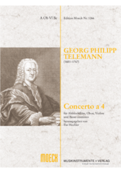 Telemann Georg Philipp  Concerto a 4, a-Moll, (TWV 43:a3)