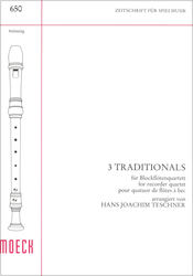 Teschner Hans Joachim (Hg.)  Drei Traditionals, Provozovací partitura