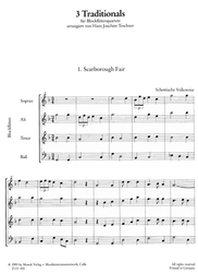 Teschner Hans Joachim (Hg.)  Drei Traditionals, Provozovací partitura