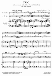 Vivaldi Antonio  Trio g-Moll (RV 103, Concerto en sol mineur)