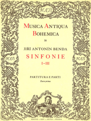 Benda Jiří Antonín Sinfonie I-III