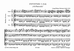 Telemann Georg Philipp  Ouverture F-Dur, "à la Pastorelle"