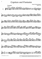 Johann Joachim Quantz Caprices and Fantasias