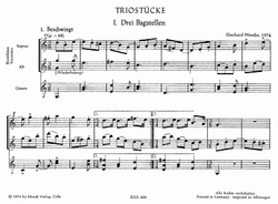Werdin Eberhard  Trio-Stücke (1974)