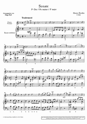 Henry Eccles Sonata F-Dur